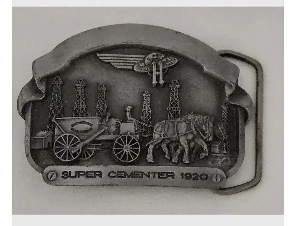 Vintage 1985 Halliburton Services 1920 Super Cementer Belt Buckle Limited Editio